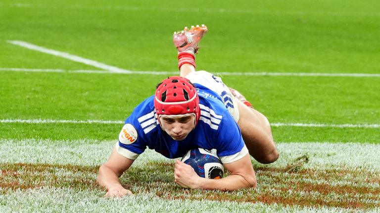 When Bielle-Biarrey scored his second and France's fourth early in the second half, the lead was 29-0
