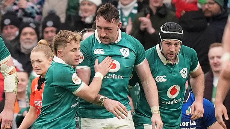 Ireland's Jack Conan scored early in the second half, but the try only brought them level as Prendergast missed his second close-range conversion