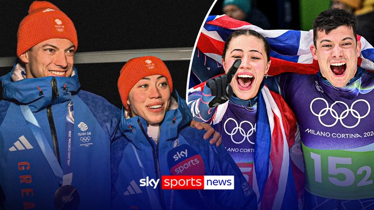Team GB’s Matt Weston and Tabby Stoecker reflect on a historic day at Milan-Cortina