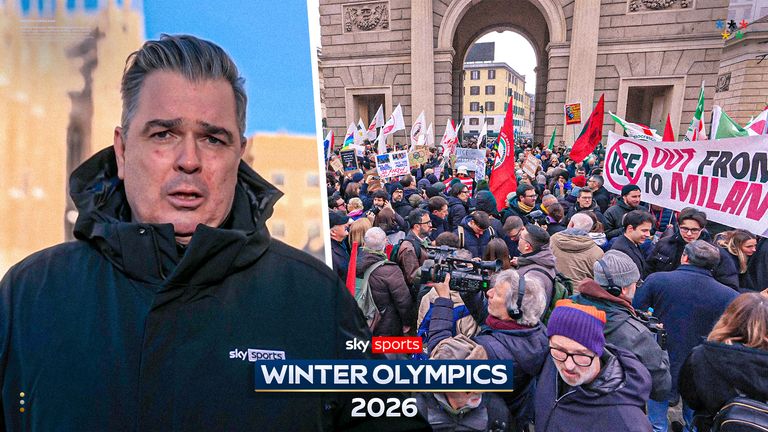 Sky Sports' Geraint Hughes is in Milano Cortina to explain why,  ahead of the Winter Olympics, political tensions are already running high against the backdrop of protest.