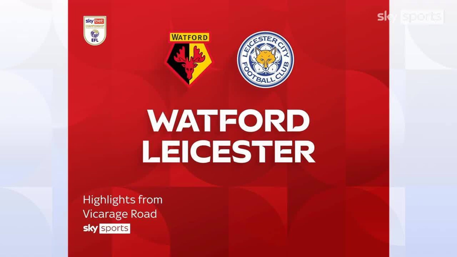 Watford 0-0 Leicester City