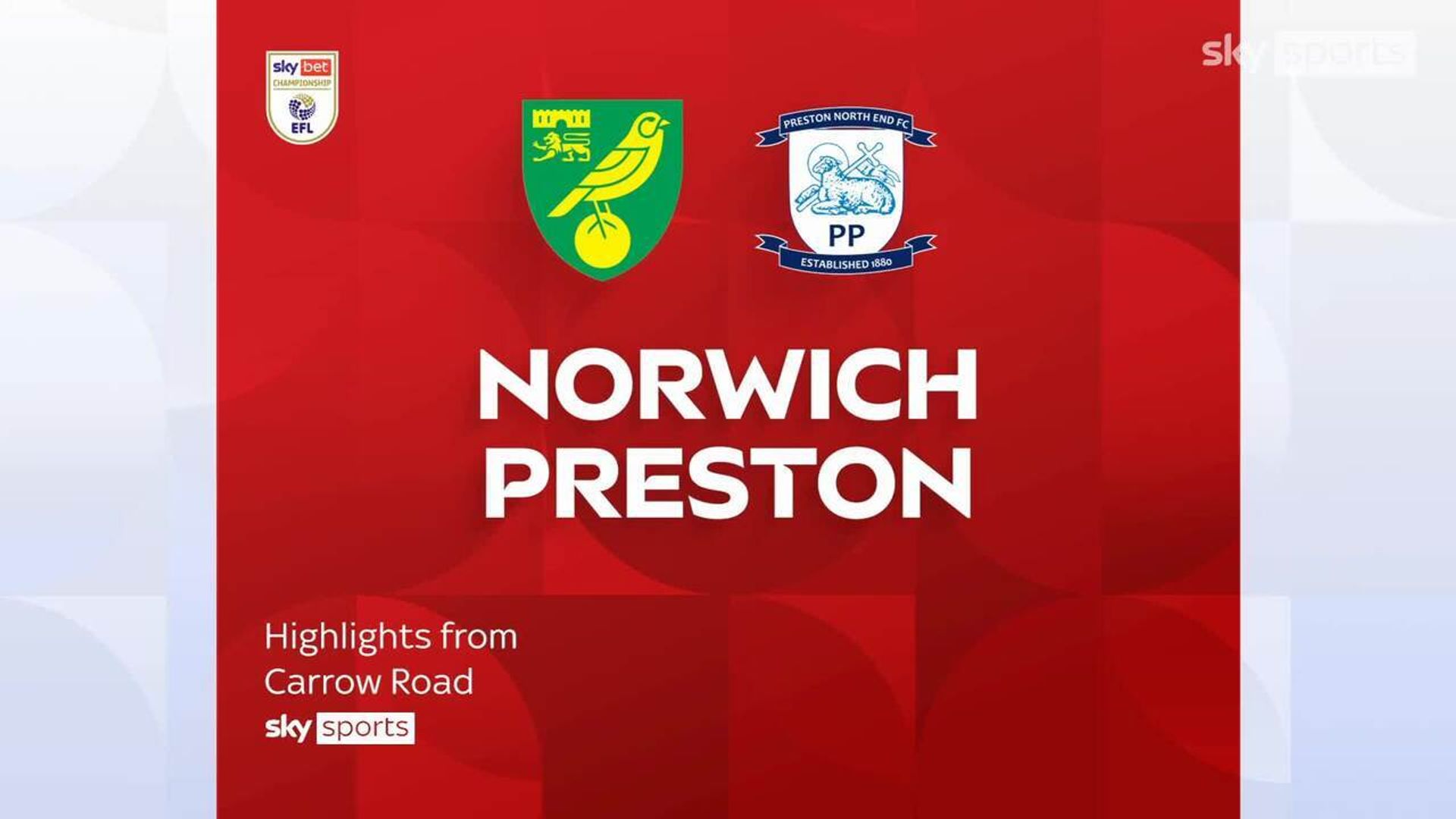 Norwich 2-0 Preston
