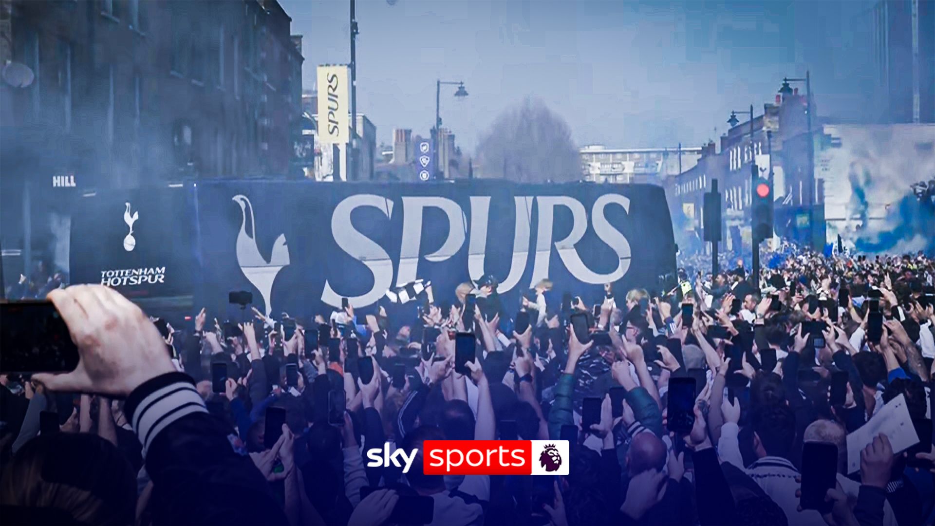 'When the Spurs go marching in' | Fans cheer team bus ahead of huge Forest clash