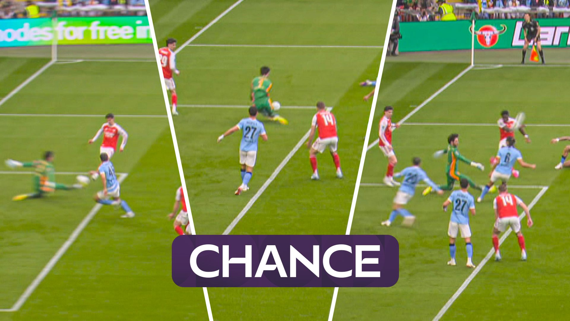 TRIPLE save from Trafford early on denies Havertz & Saka!