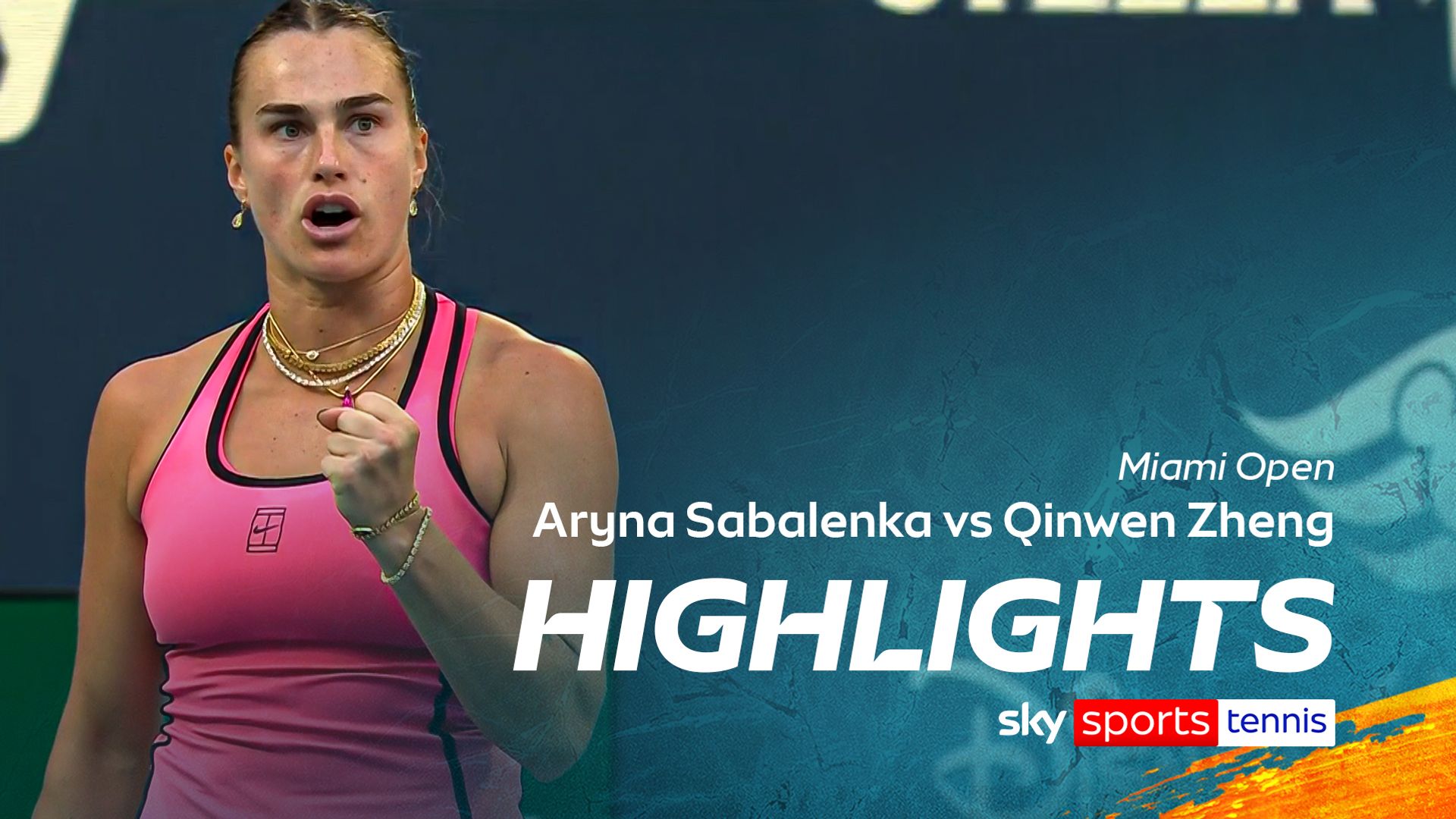 Defending champion Sabalenka too strong for Zheng