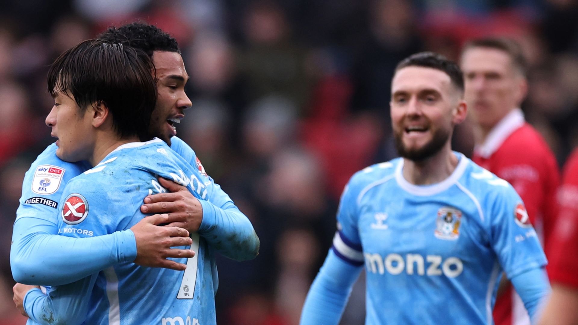Coventry win at Bristol City as both sides see red