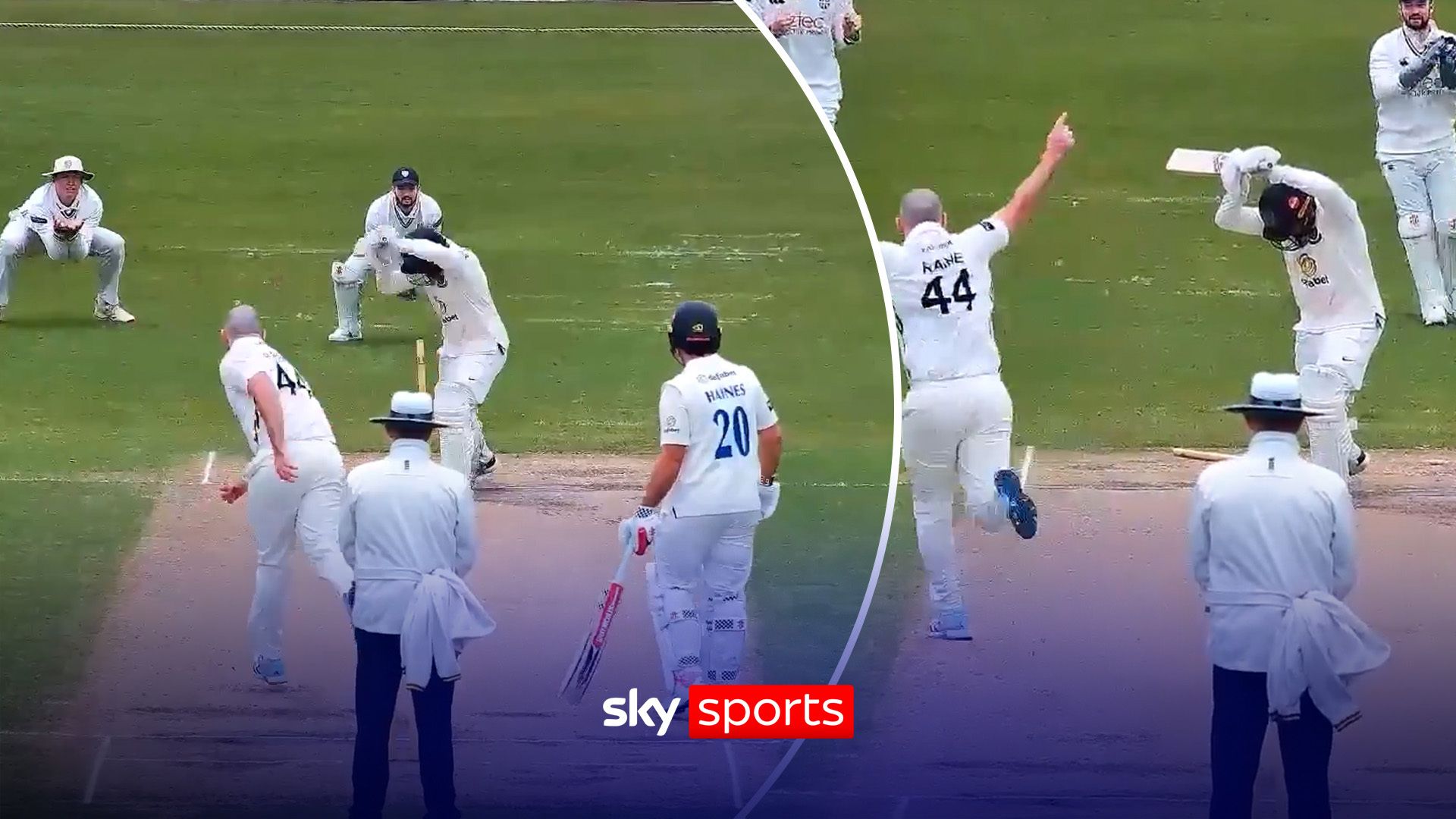 You don't leave those! Durham's Raine with a beauty on first ball of pre-season