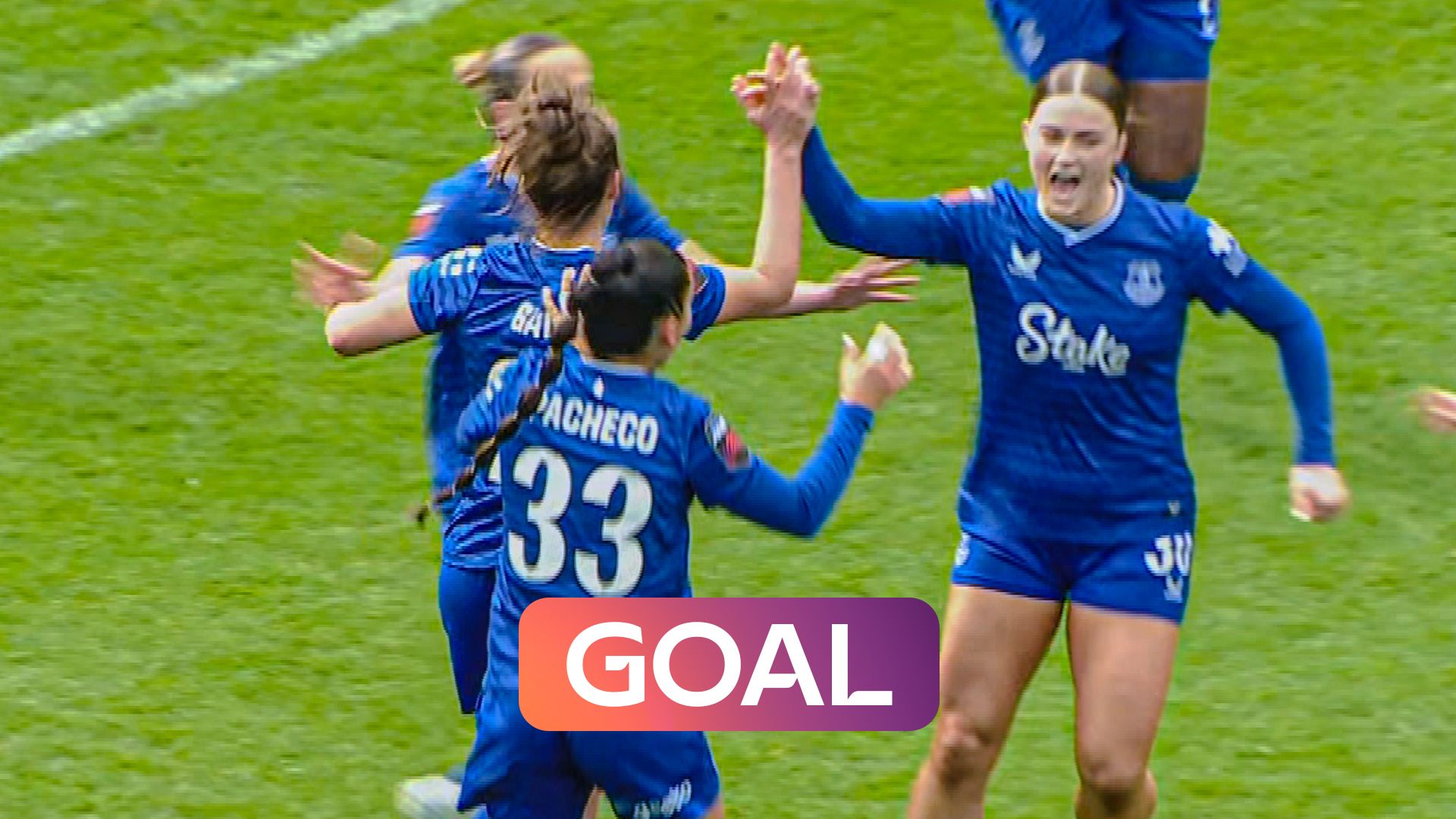 Game on? Galli's deflected free-kick sees Everton pull one back vs Liverpool