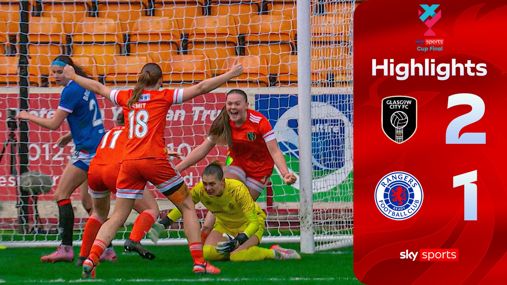 Forrest nets brace as Glasgow City beat Rangers to win Sky Sports Cup