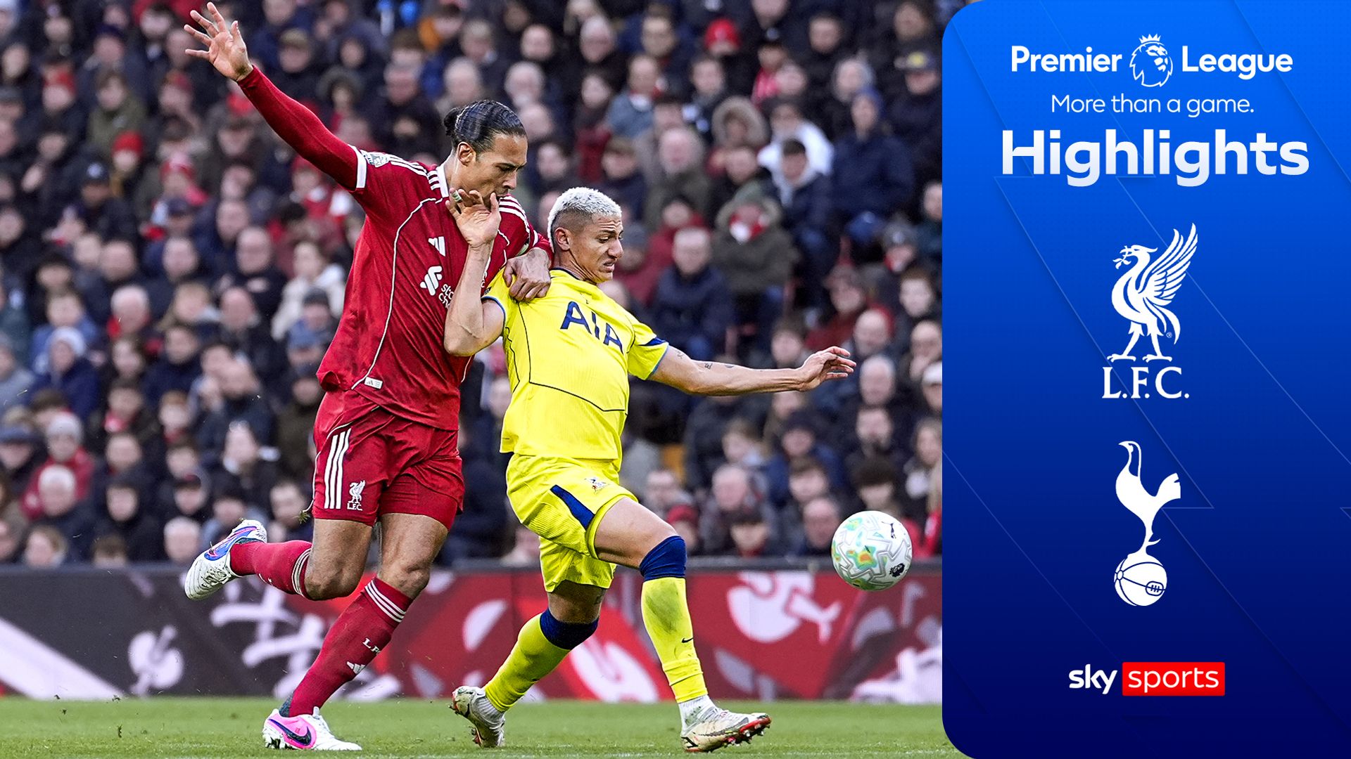 Spurs snatch vital point with Richarlison's late leveller at Anfield 