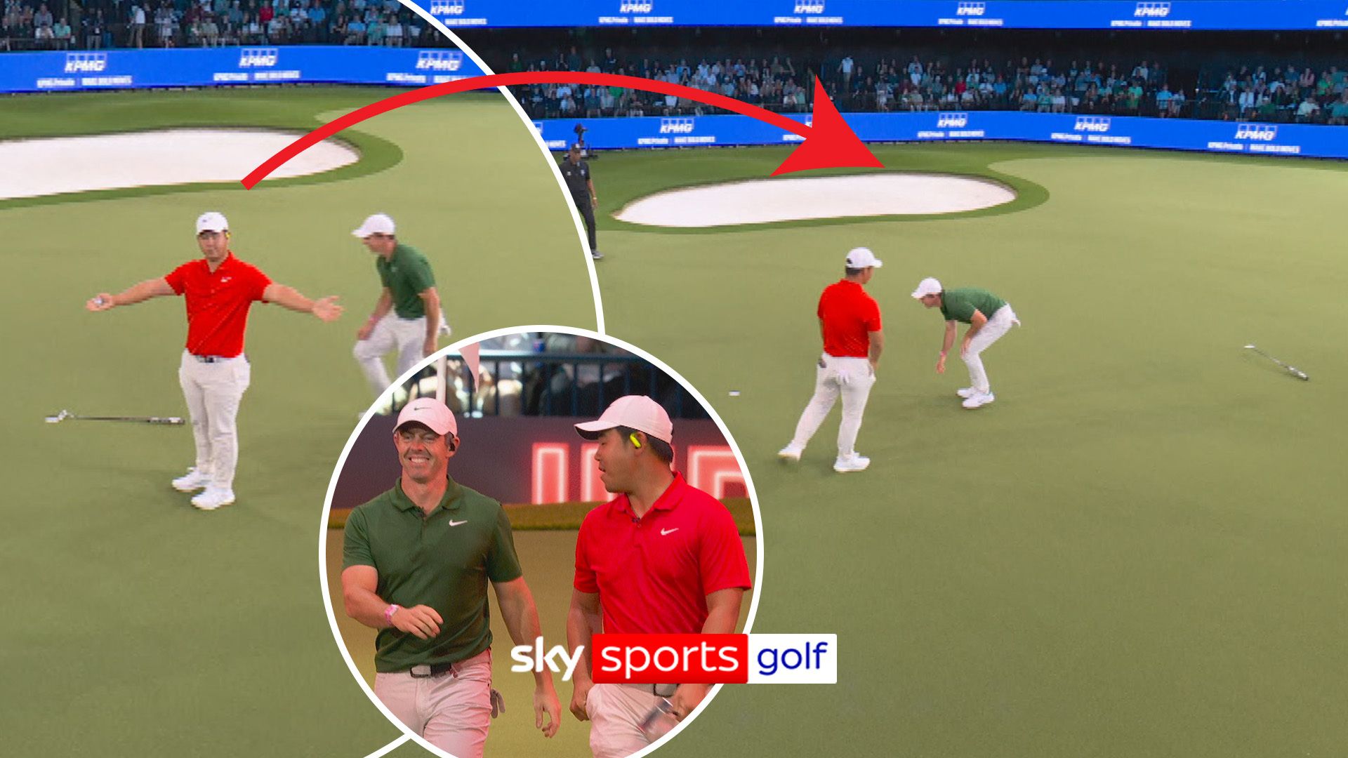 Rory McIlroy's dramatic clash with Tom Kim at TGL