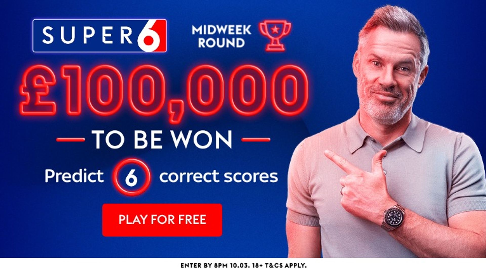 Win £100,000 with Super 6!
