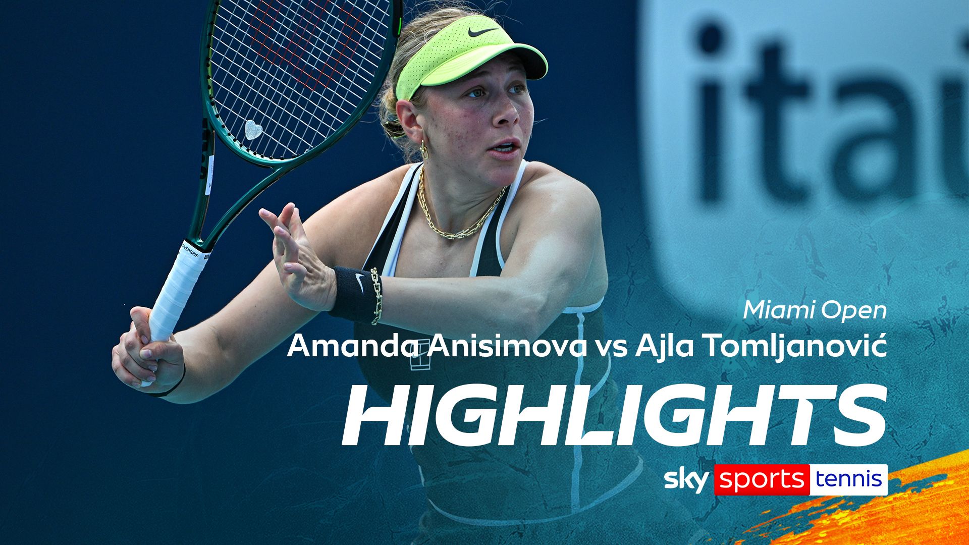 Anisimova advances past Tomljanovic to reach third round in Miami