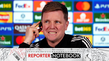 Image from Newcastle boss Eddie Howe's hidden message to players ahead of all-or-nothing Barcelona Champions League clash - Reporter Notebook