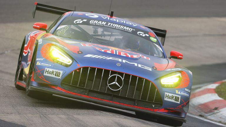 Max Verstappen im Mercedes-AMG GT3 auf dem Nürburgring.