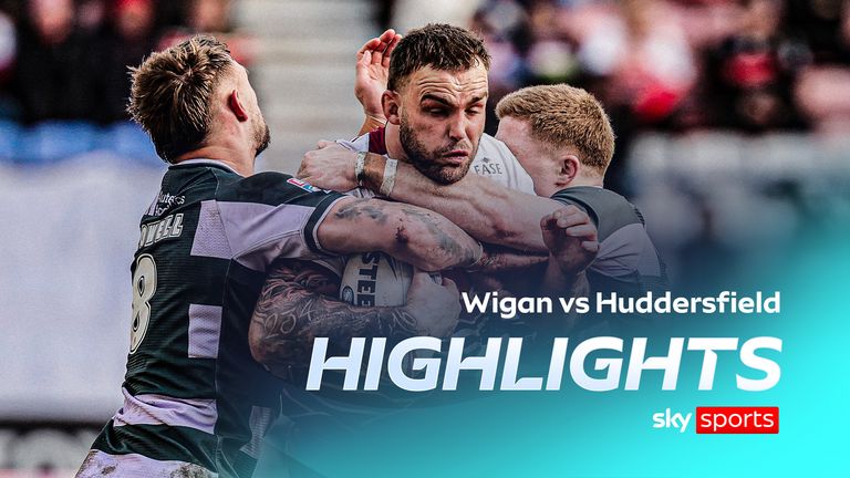 Highlights of the Super League game between Wigan Warriors and Huddersfield Giants