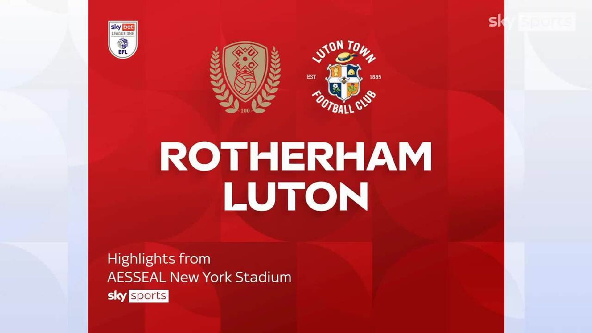 Rotherham 0-2 Luton