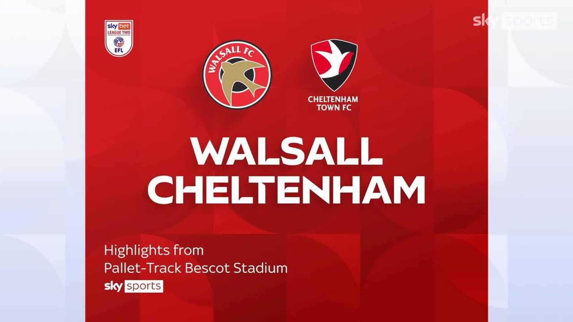 Walsall 0-4 Cheltenham