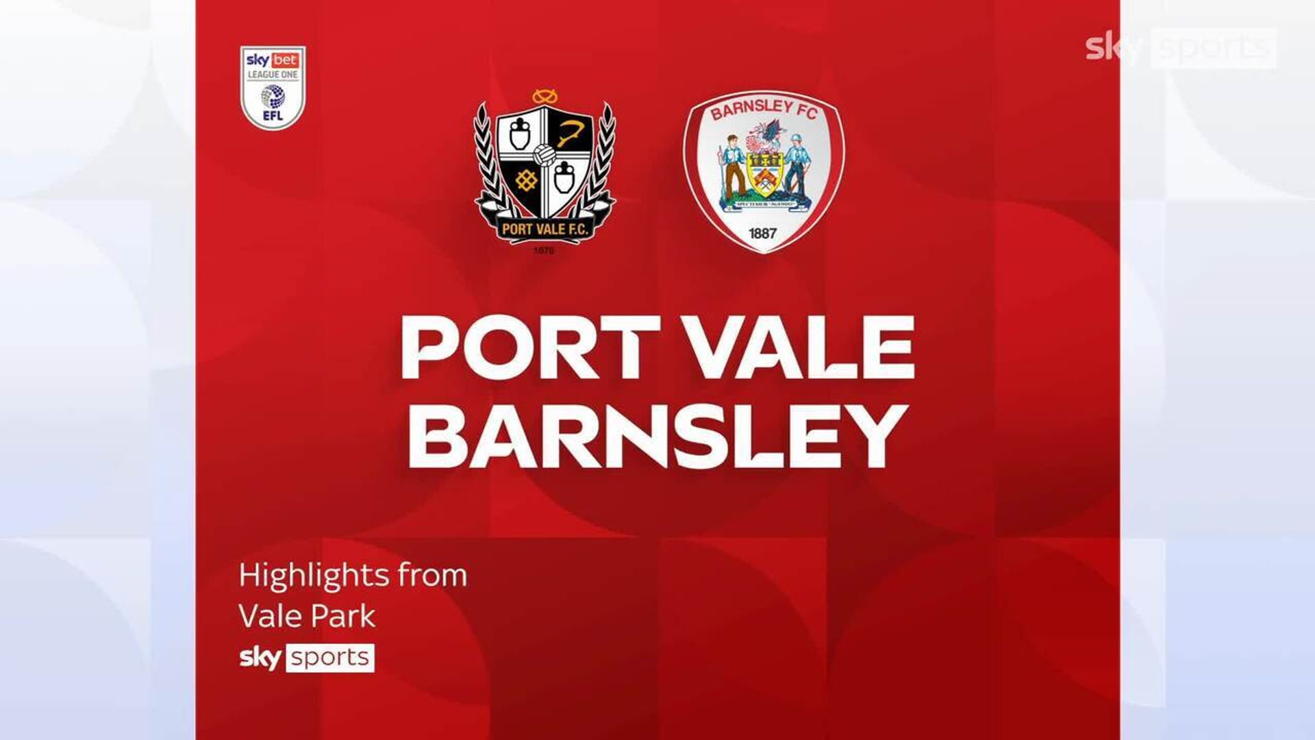 Port Vale 0-0 Barnsley