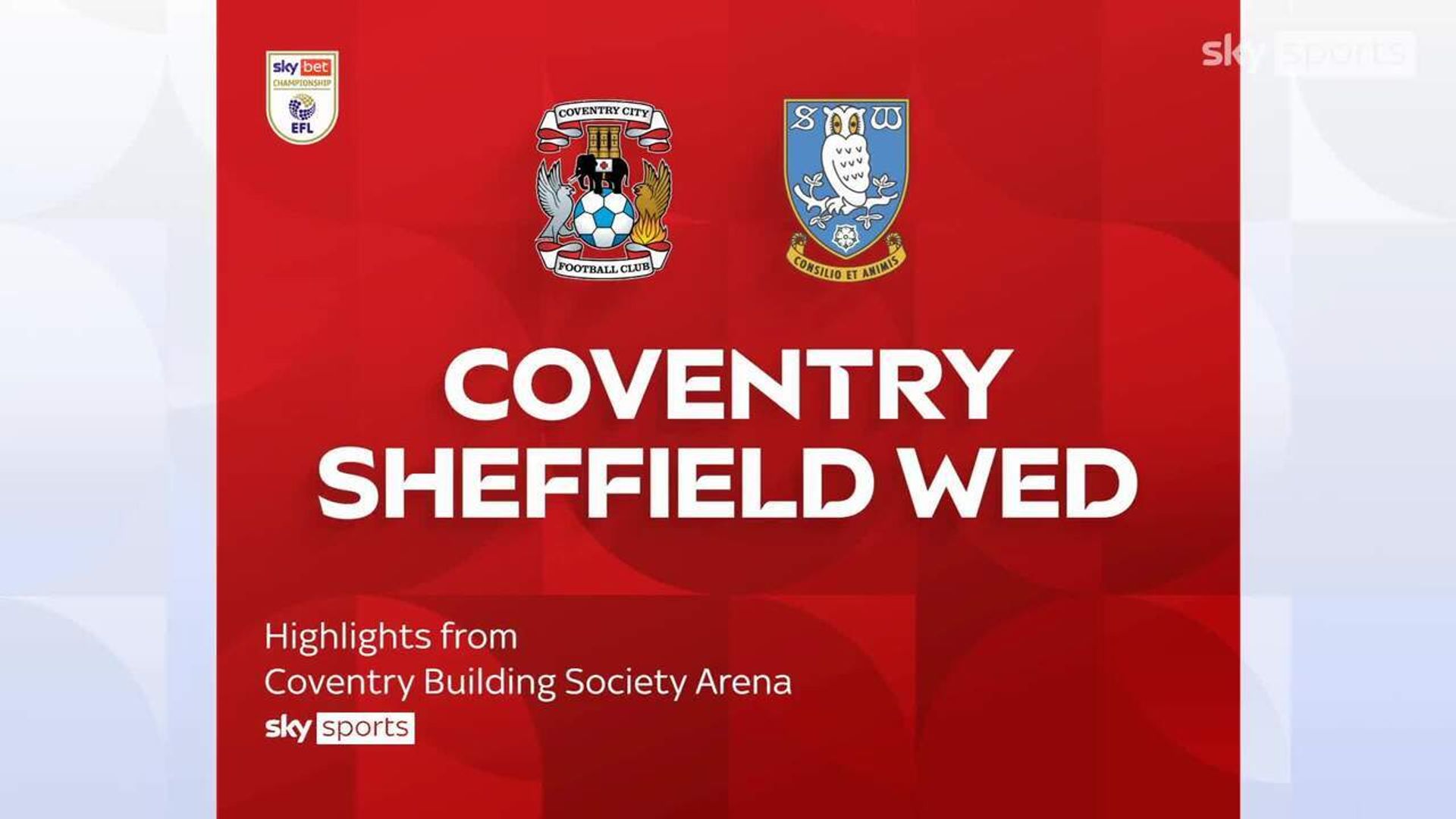 Coventry 0-0 Sheffield Wednesday 