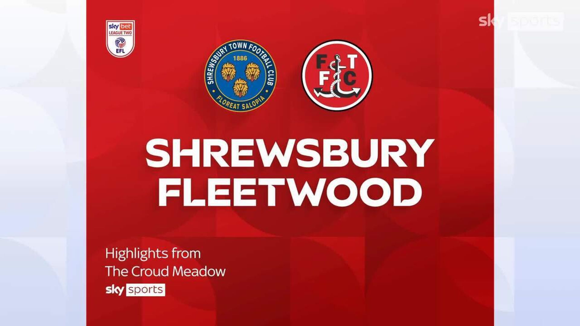 Shrewsbury 2-2 Fleetwood