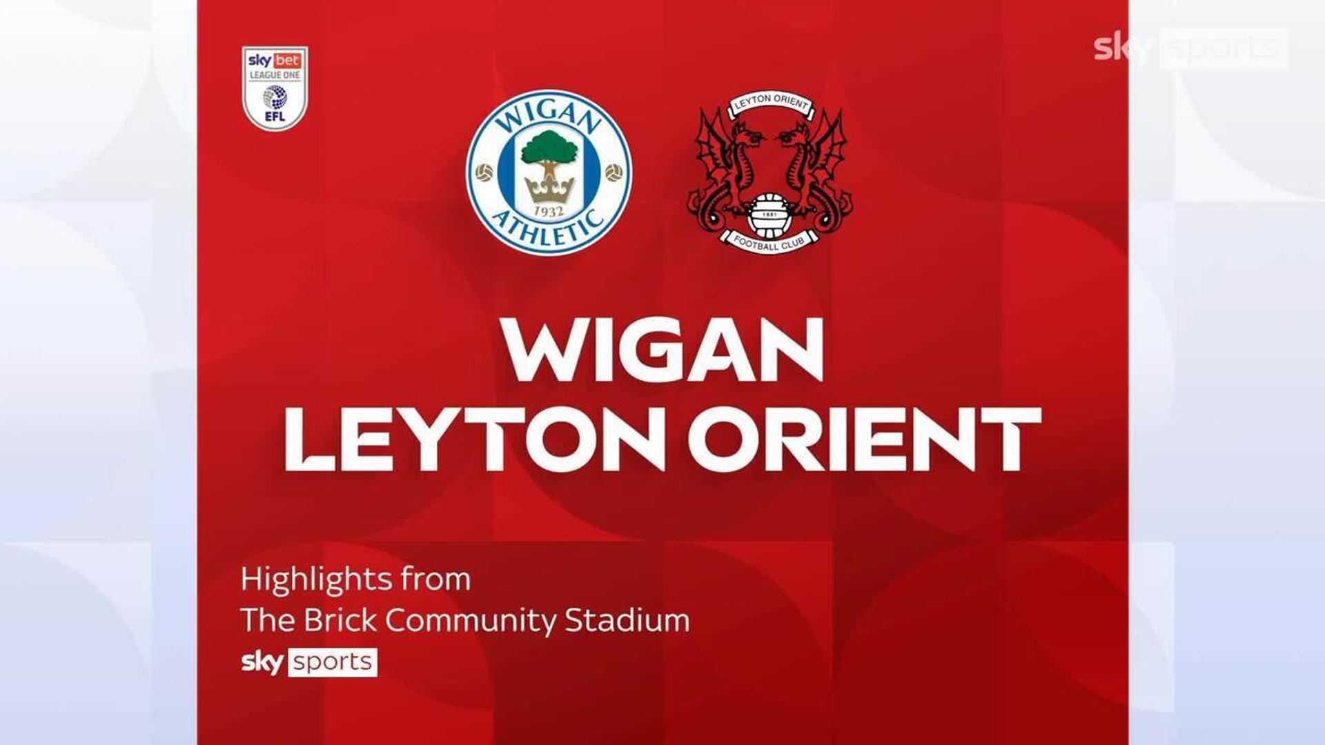 Wigan 0-0 Leyton Orient