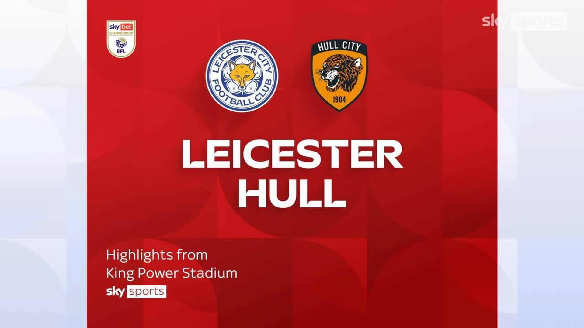 Leicester relegated to League One after draw with Hull