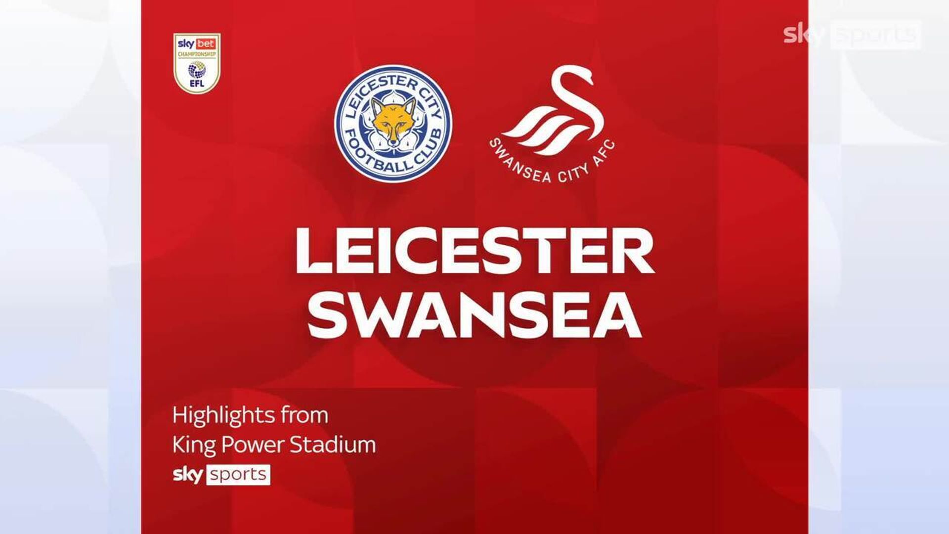 Leicester City 0-1 Swansea City