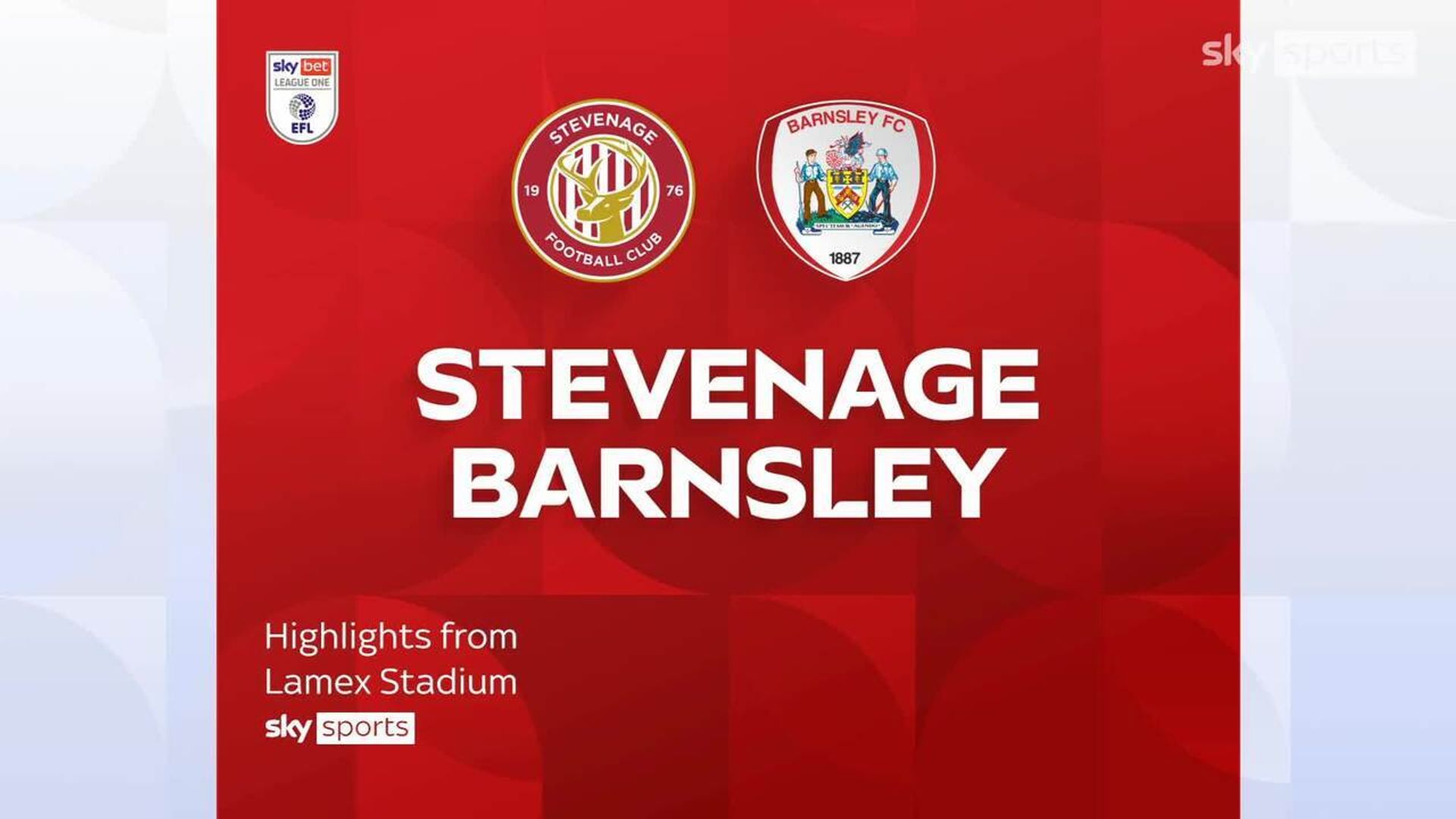 Stevenage 1-0 Barnsley 