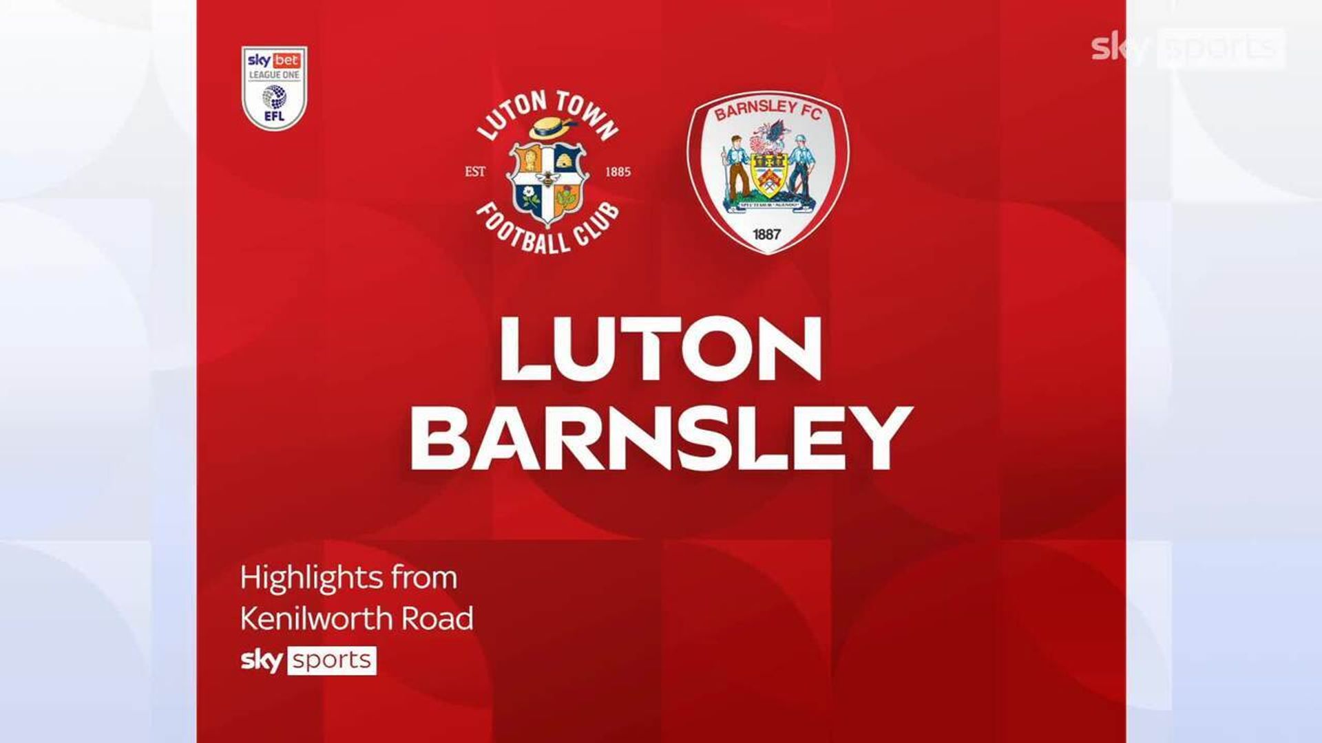 Luton 2-1 Barnsley 