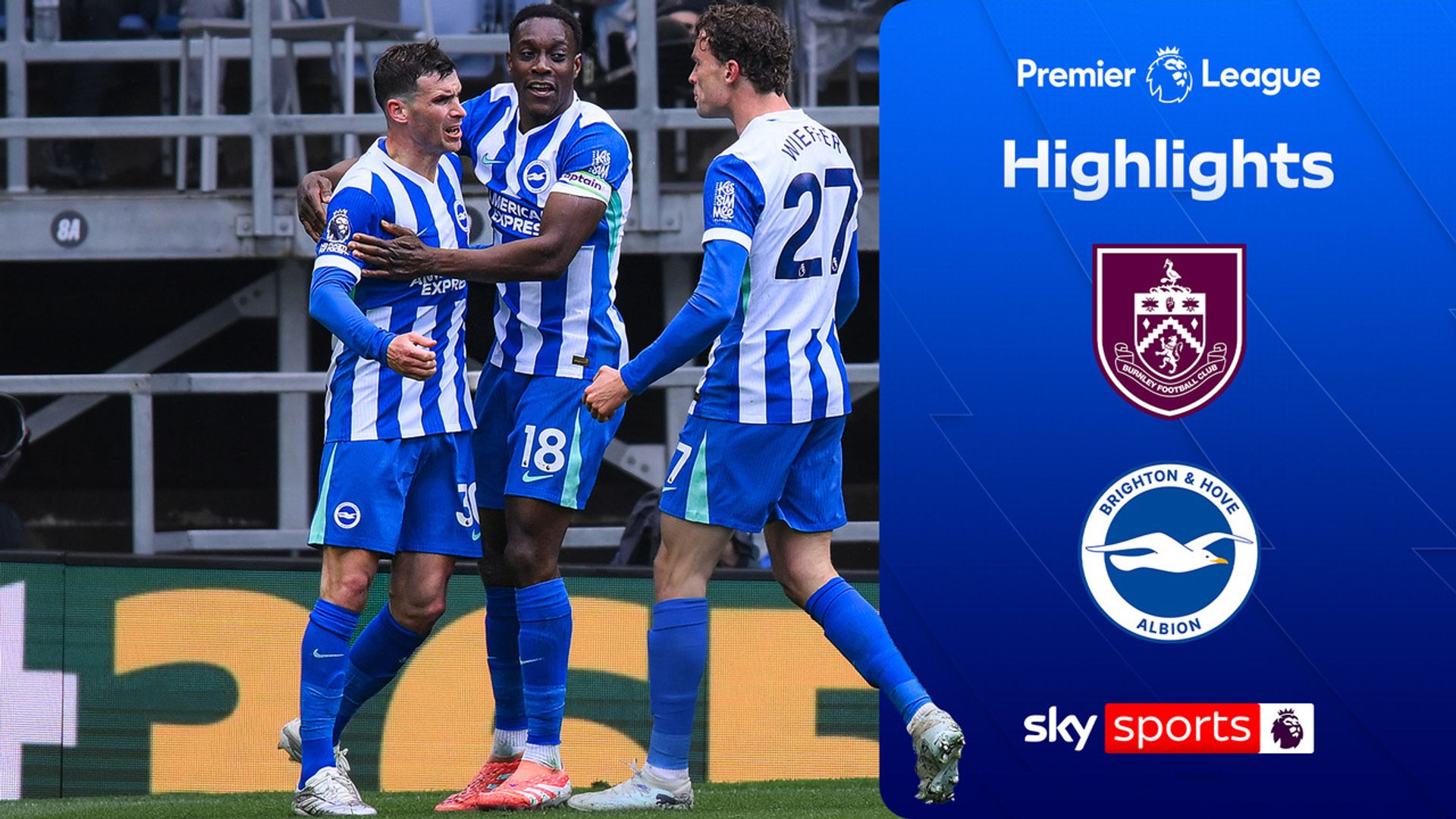 Wieffer brace seals Brighton win at struggling Burnley