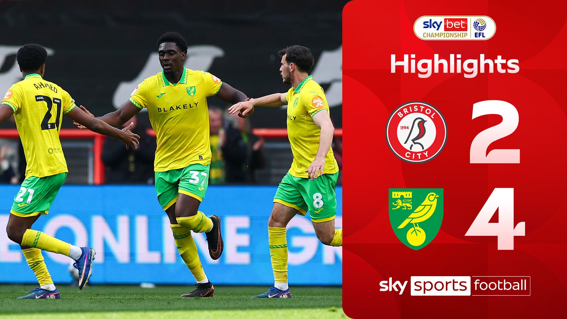Bristol City 2-4 Norwich