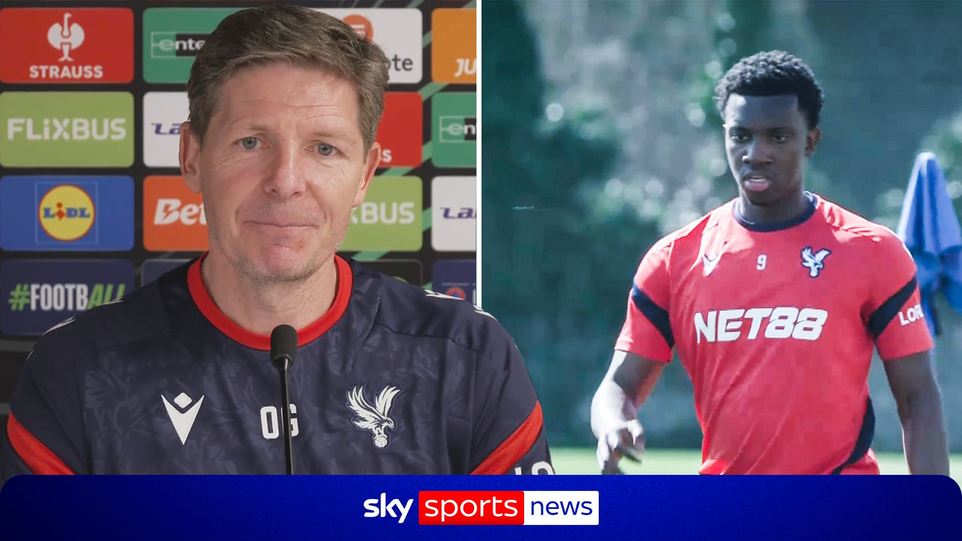 Glasner confirms Nketiah breaks down in training after comeback