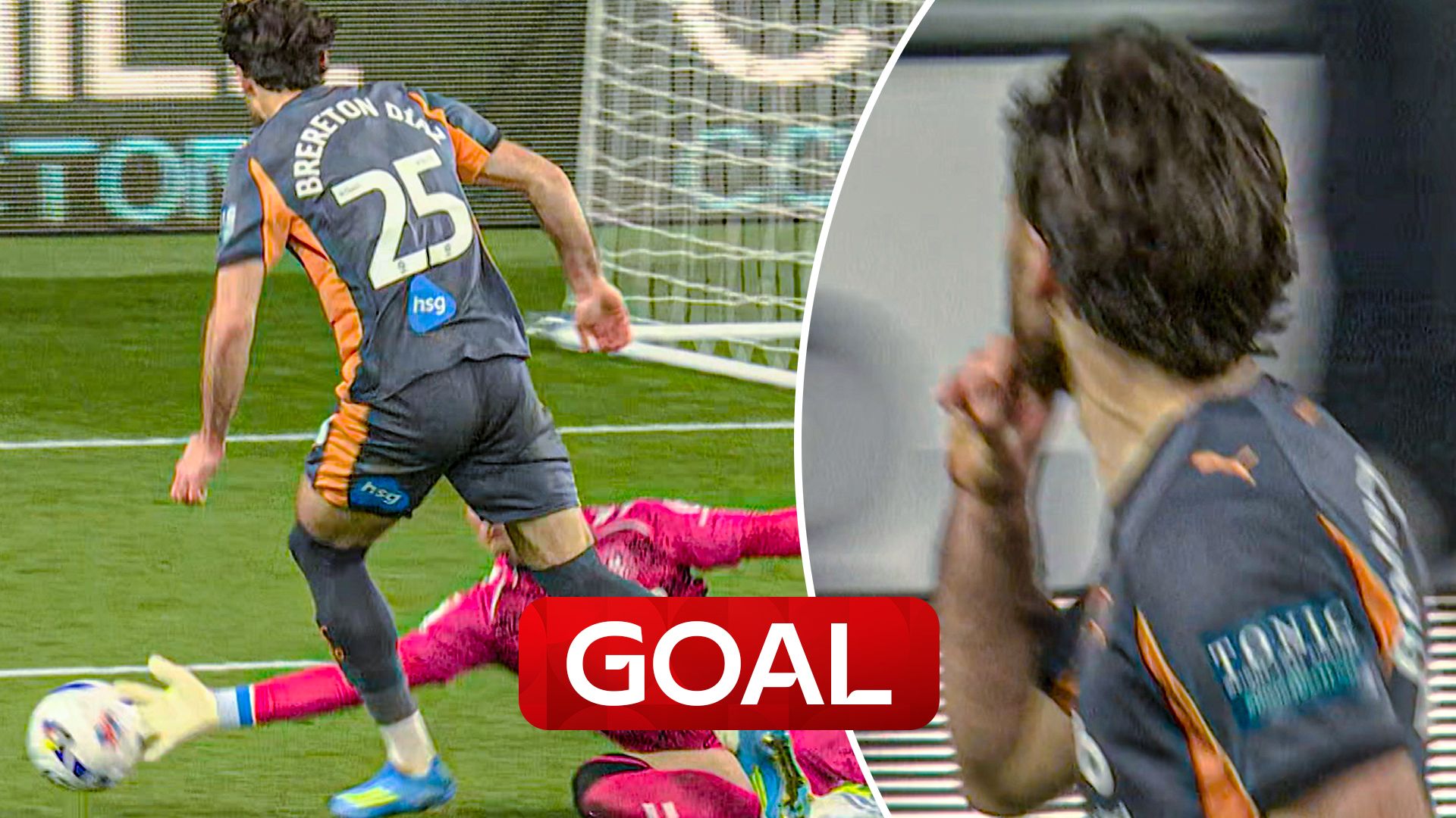 'That is NOT a penalty' | Brereton Diaz shushes fans after controversial decision