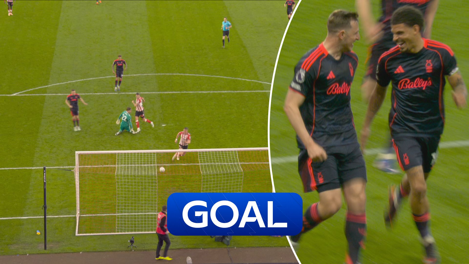 Wood gifted Forest's second after Sunderland defensive HOWLER