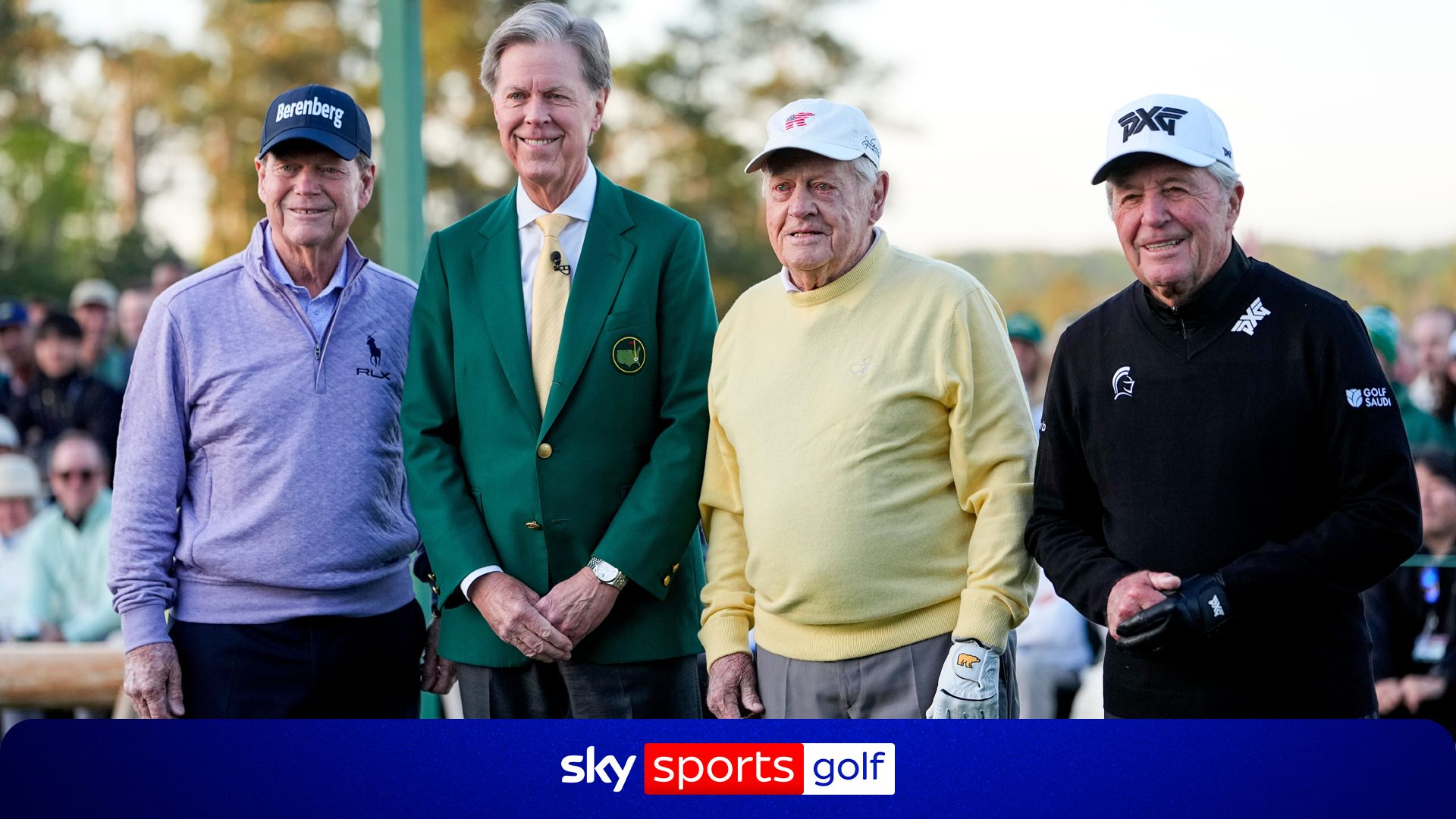 'Oh boy...watch out!' | Nicklaus entertains crowd as honorary starters get The Masters underway!
