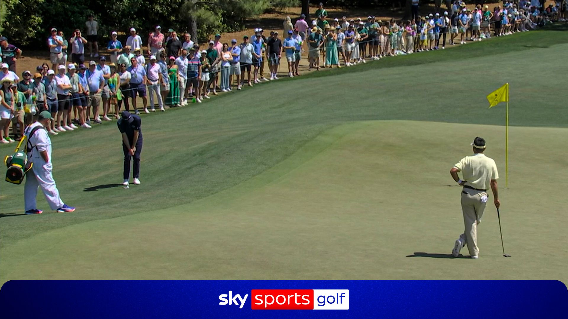 The Masters: Justin Rose kicks off final round with brilliant chip-in birdie