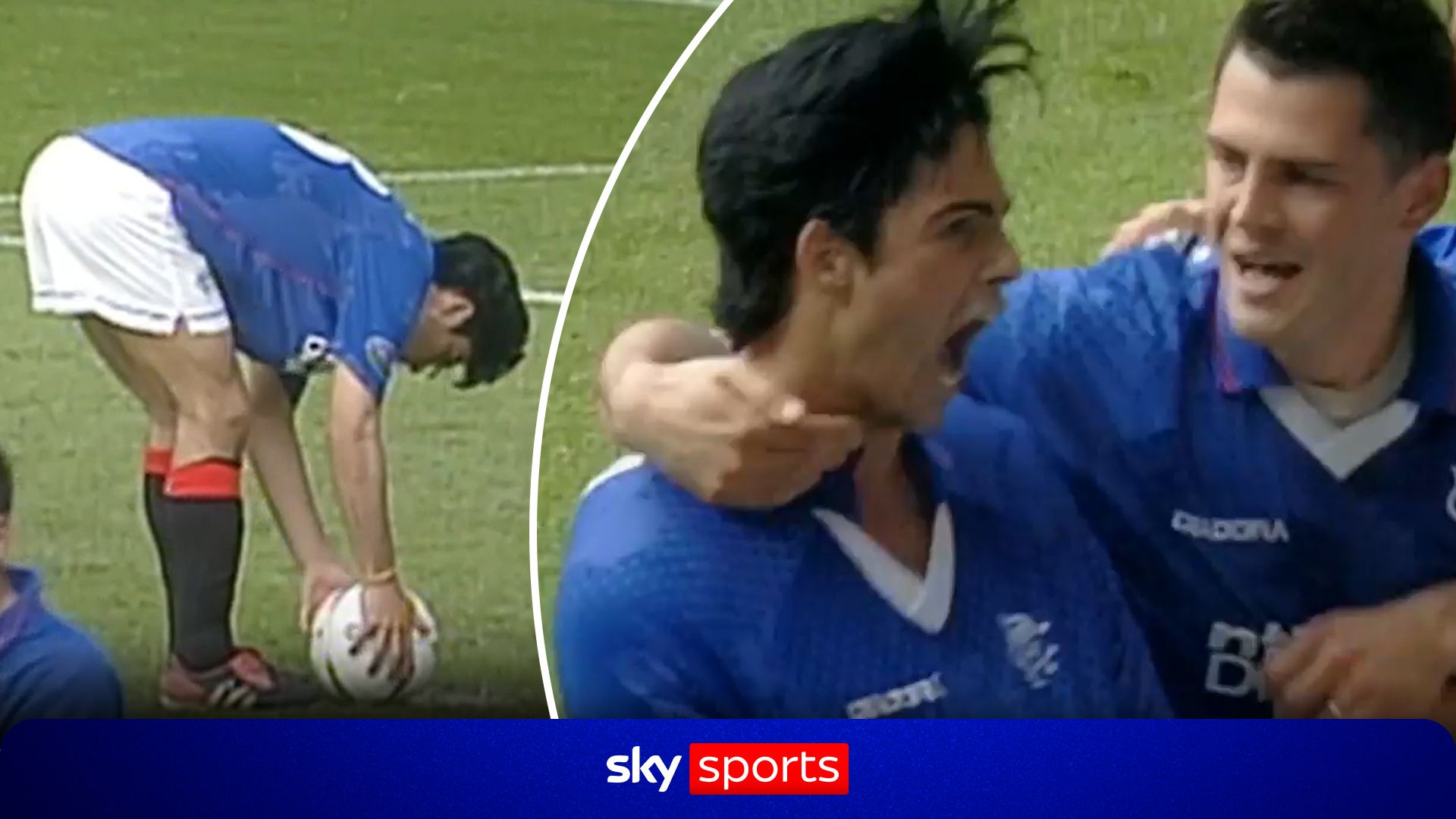 Coincidence?! When Arteta won Rangers the league on goal difference with last-min pen!