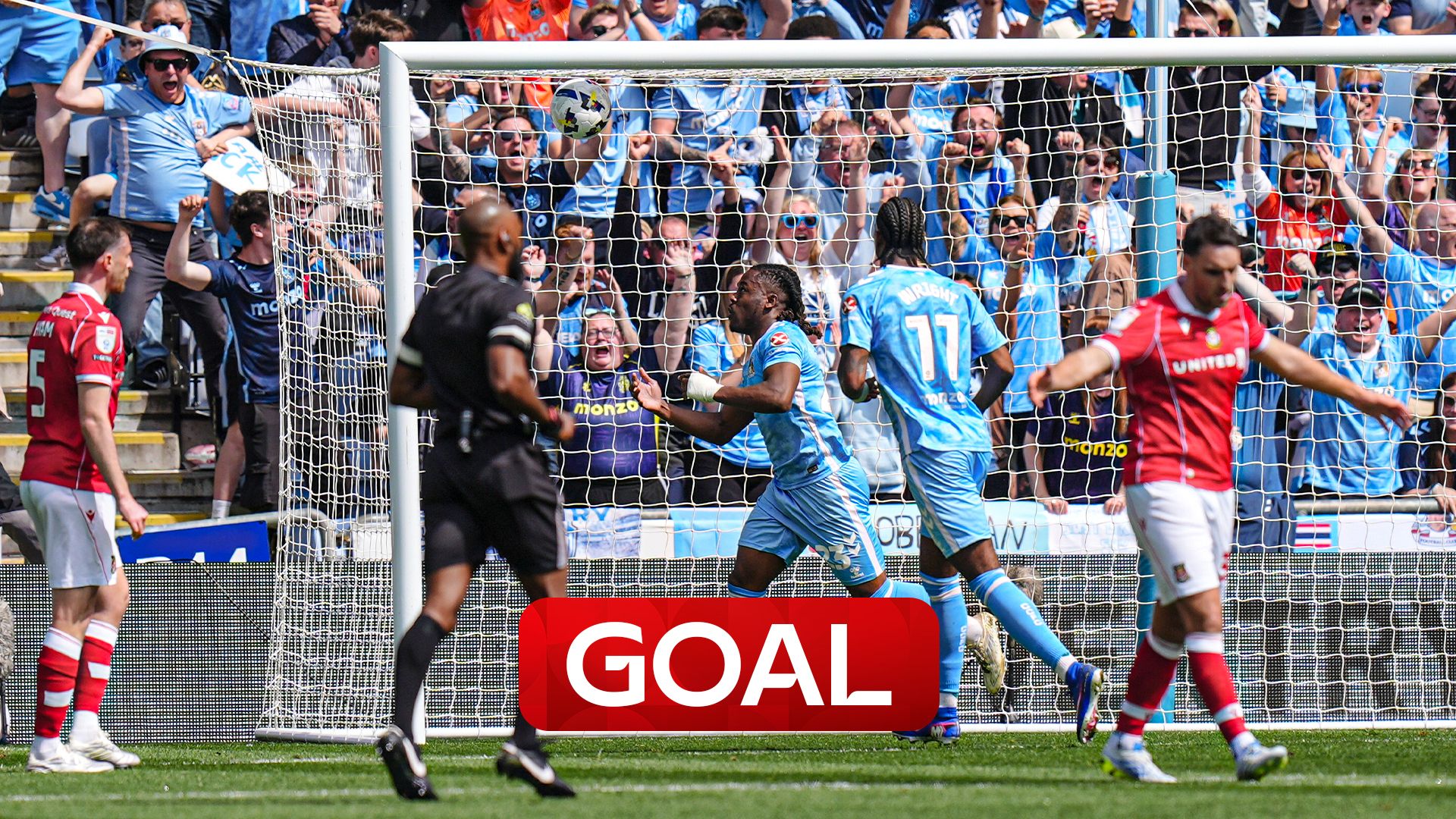 'The party begins!' | Thomas-Asante opens scoring for Coventry!