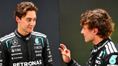 George Russell and Kimi Antonelli