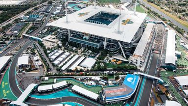 The multi-purpose Hard Rock Stadium and surrounding Miami International Autodrome (Carlos Goldman/F1 Miami GP image)