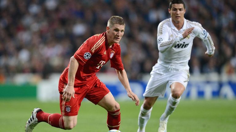 Sebastian Schweinsteiger (links) und Christiano Ronaldo (rechts) trafen im Champions-League-Halbfinale 2012 aufeinander.