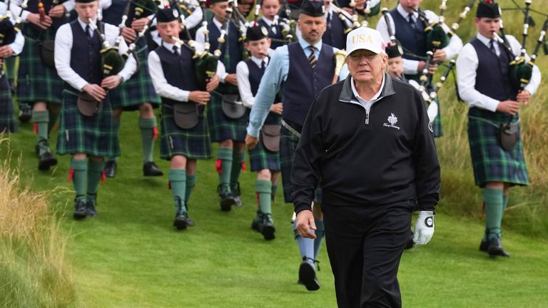 Donald Trump owns multiple golf courses around the world  