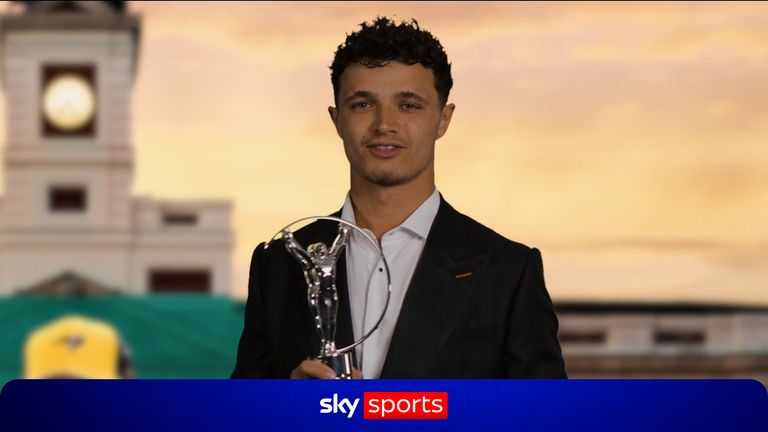 As a result of Lando Norris' incredible year he has been handed the Laureus World Breakthrough of the Year Award