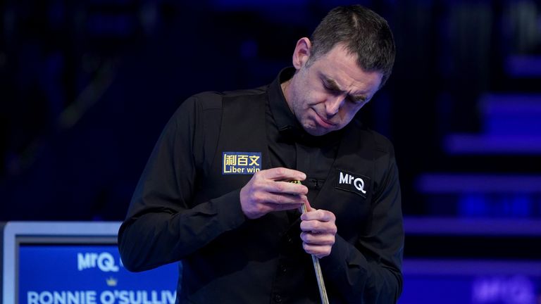 O'Sullivan has faced ongoing issues with his cues, frequently struggling with tip, ferrule, and feel