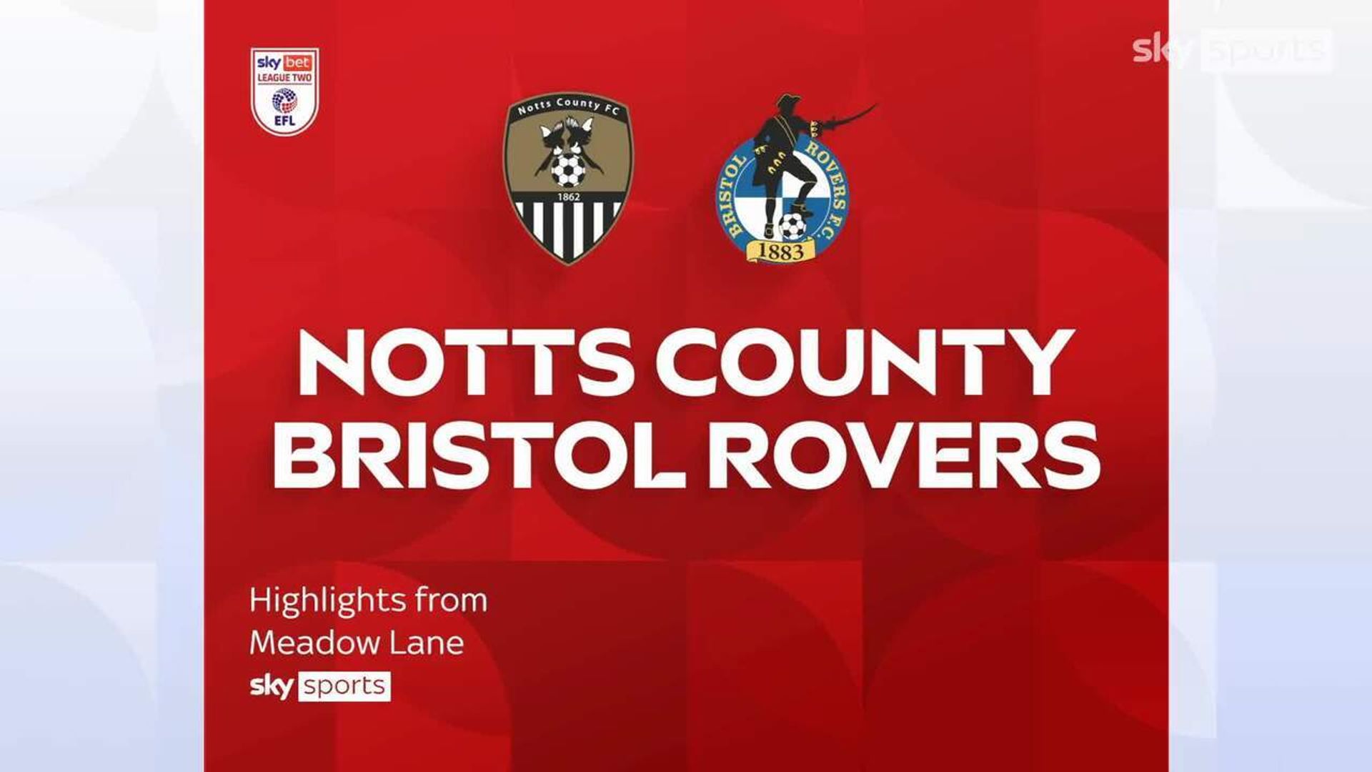 Notts County 1-1 Bristol Rovers