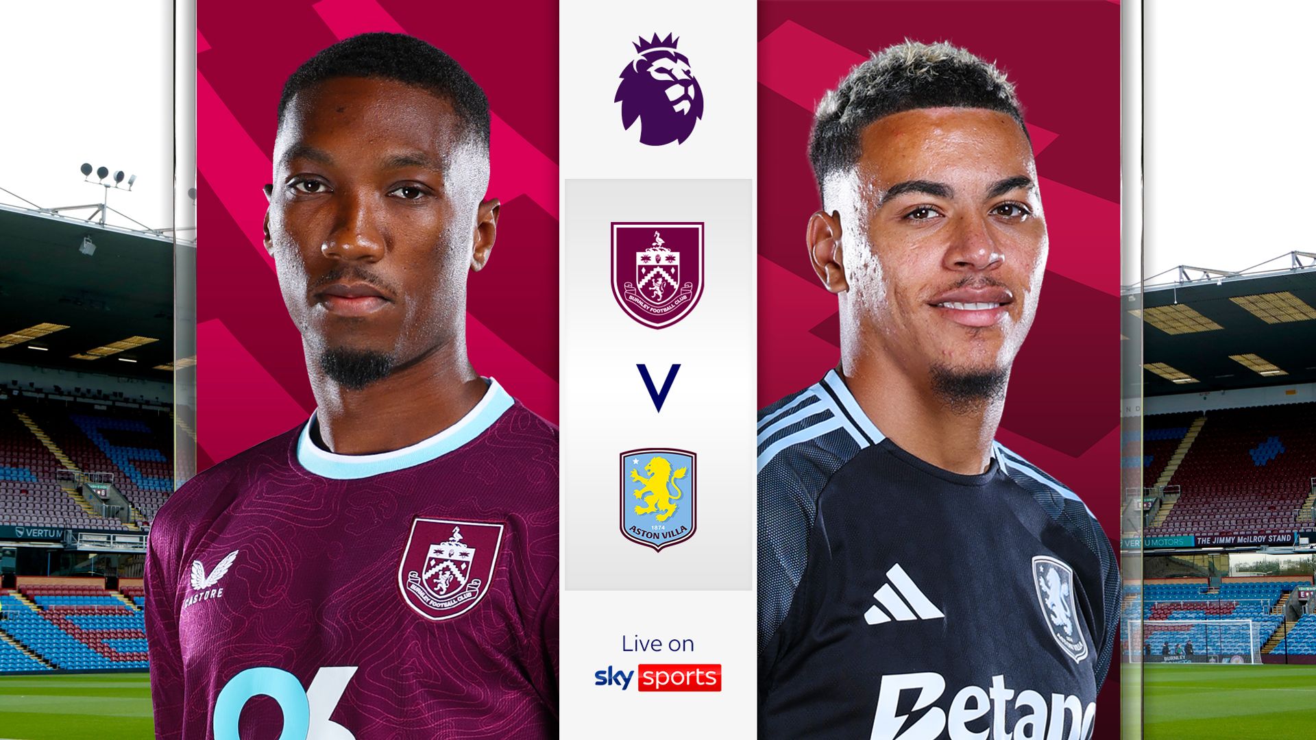 Villa go strong with Watkins and Rogers starting vs Burnley LIVE!