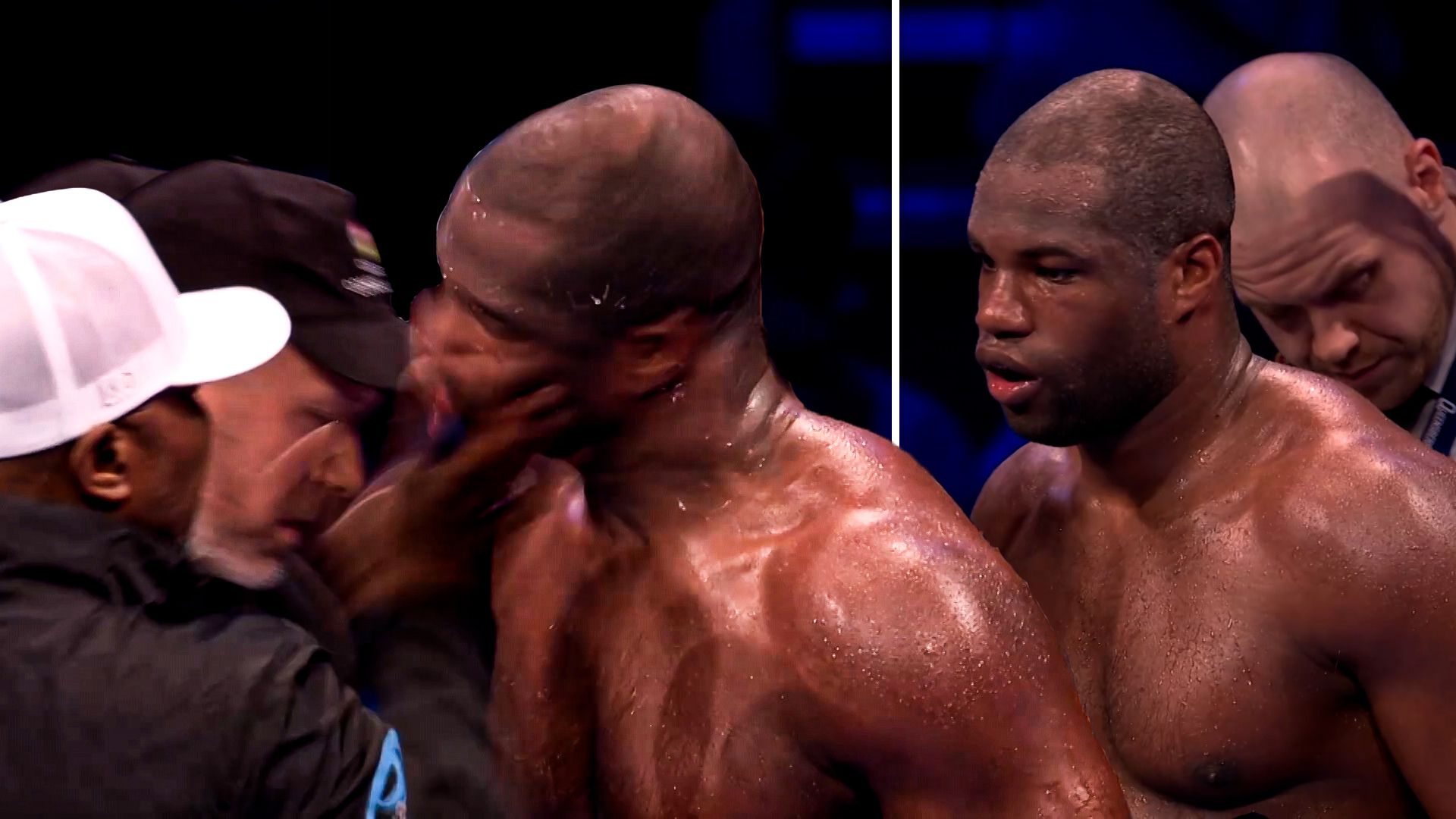 TOUGH LOVE! Incredible moment Dubois is slapped by trainer after sluggish start