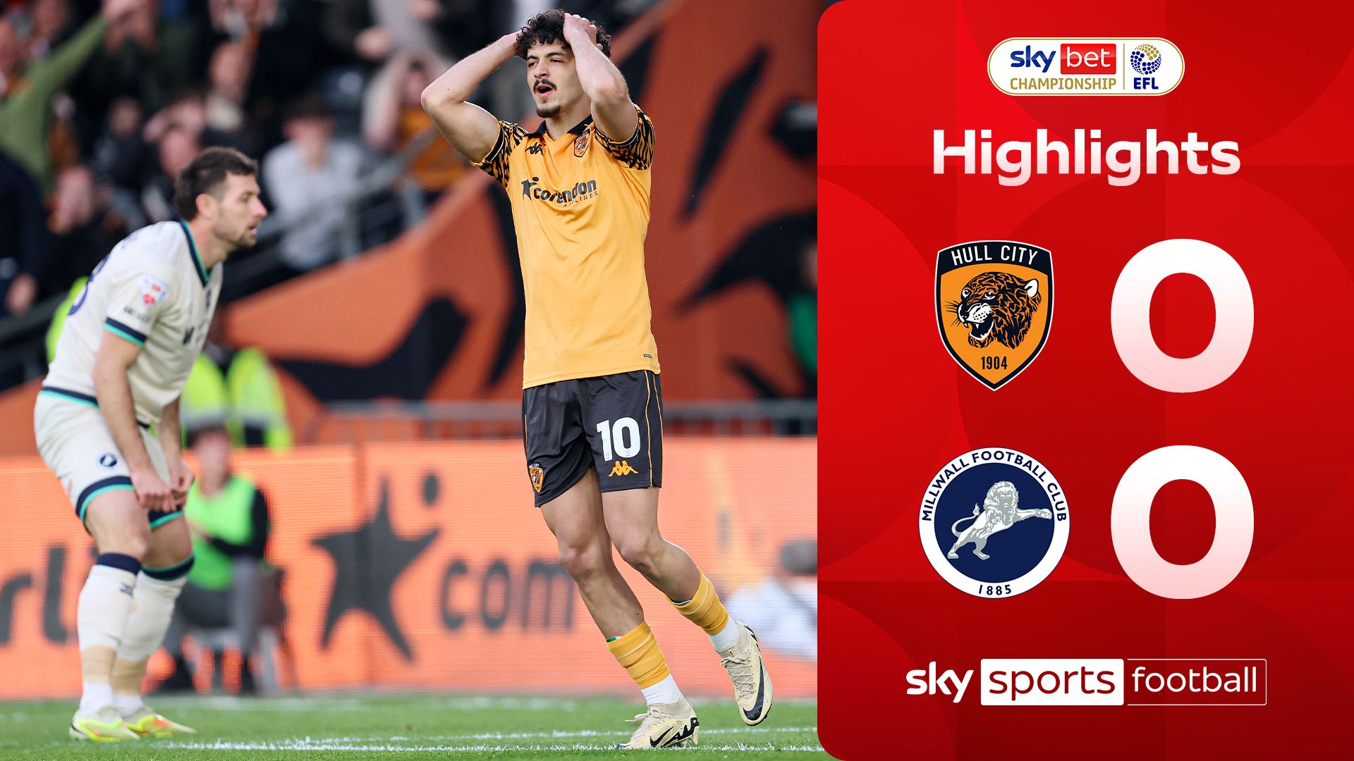 Hull held in tense draw as Millwall late goal is controversially ruled out 