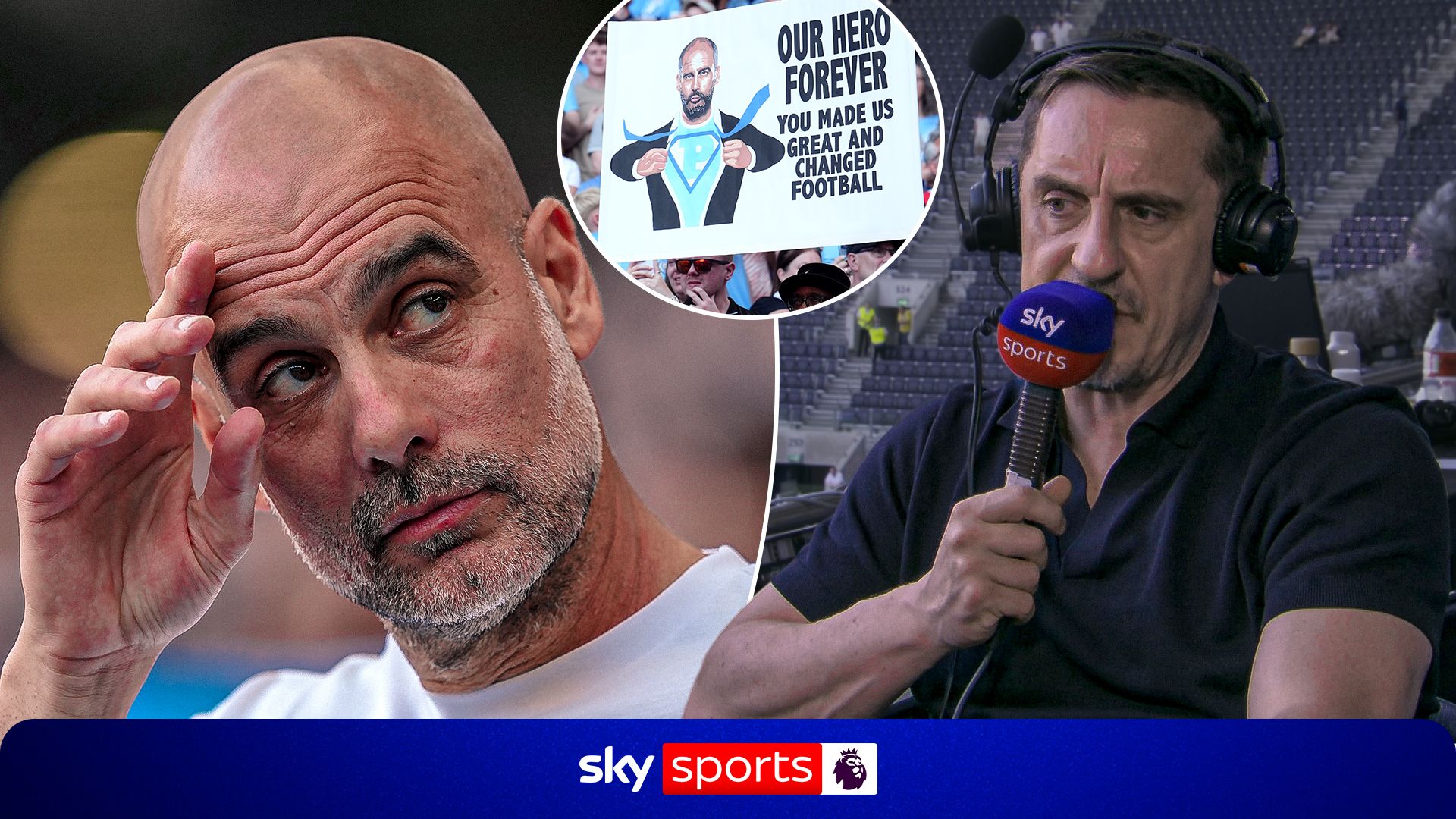 Neville hails Pep Guardiola as one of the greatest managers after Man City exit